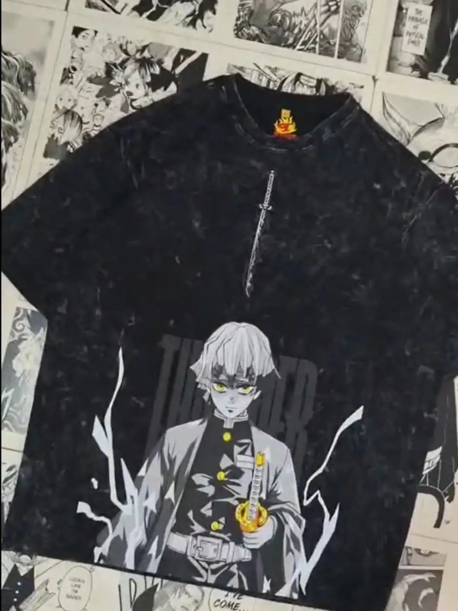 Zenitsu Acid Wash Oversized T-Shirt