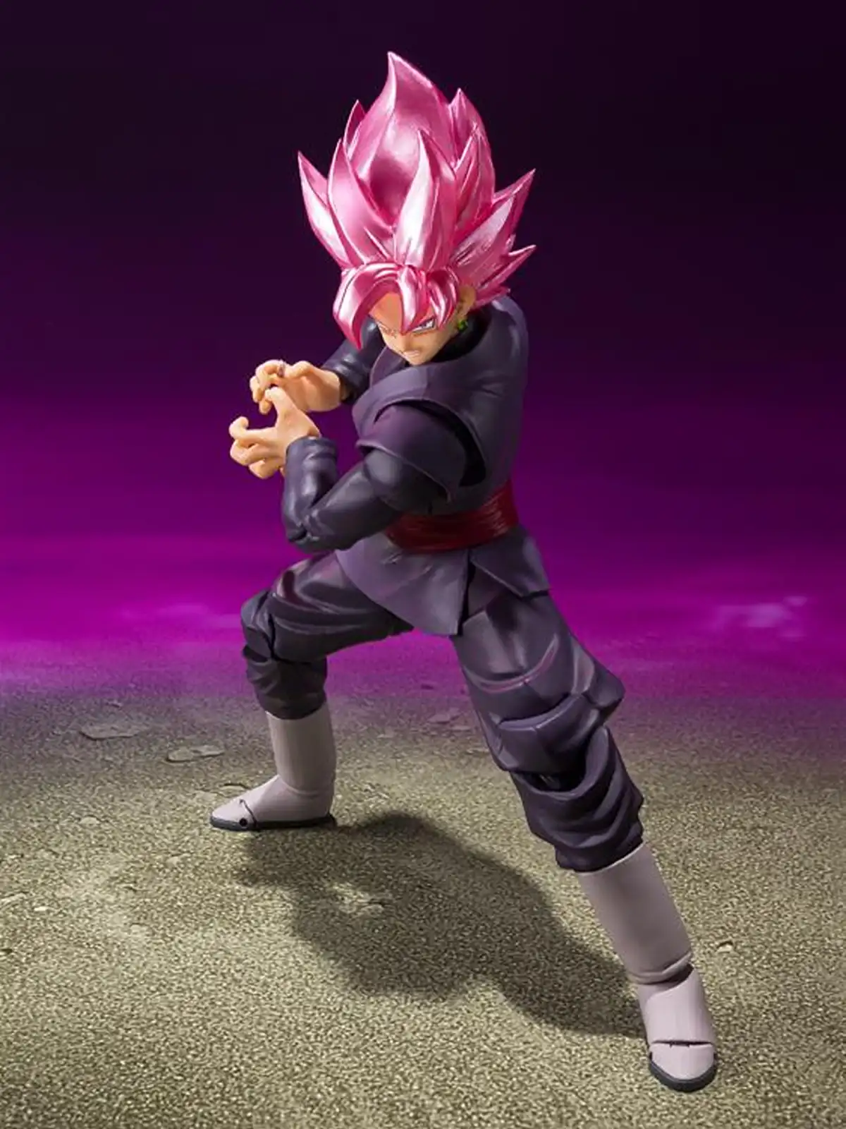 Dragon Ball Super Goku Black Super Saiyan Rosé Action Figure – Articulated Collectible with Interchangeable Faces & Hands