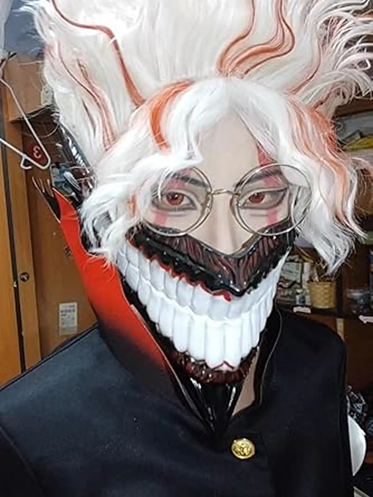 Dandadan Grin Mask (Anime-Inspired Lower Face Design)