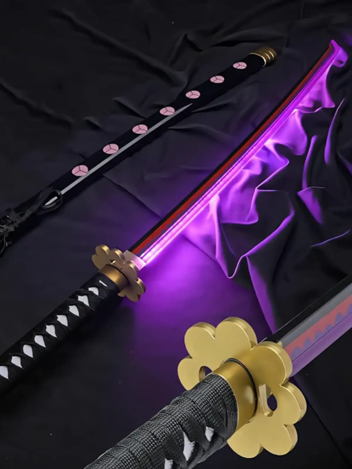 Roronoa Zoro Shusui LED Wooden Katana