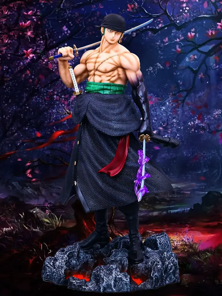 Large/ Big Roronoa Zoro Statue – 51 cm with multiple Heads