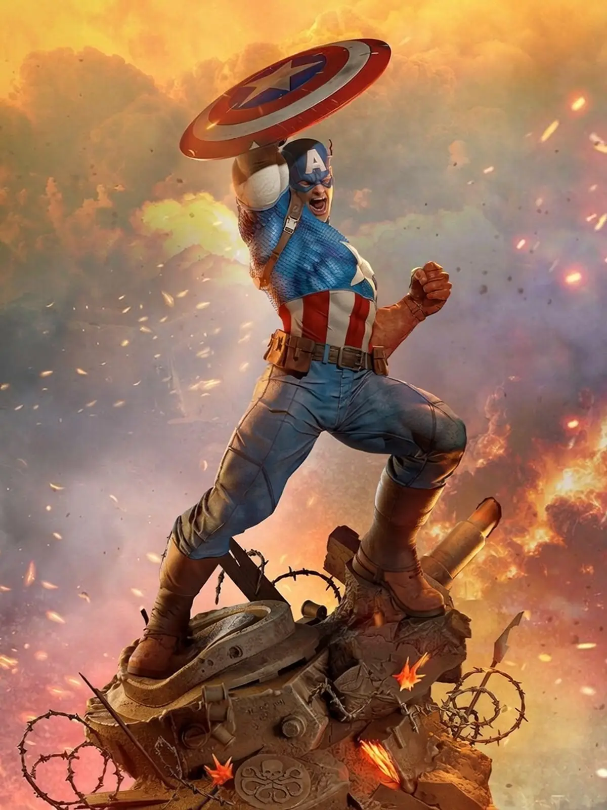 Captain America Resin Statue (1/6 Scale) | Baka Studios