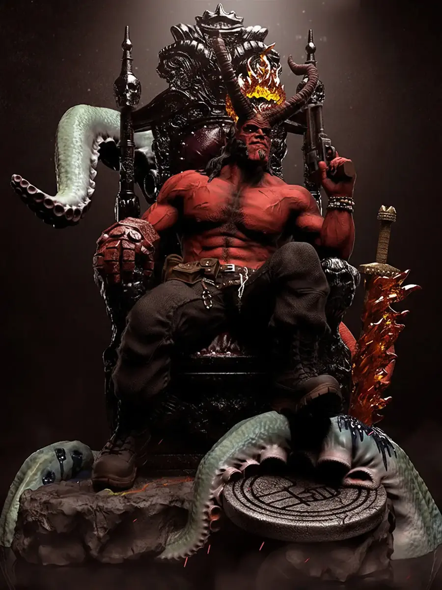 Throne Ascendant | Hellboy Resin Statue (1/6 Scale) | Baka Studios