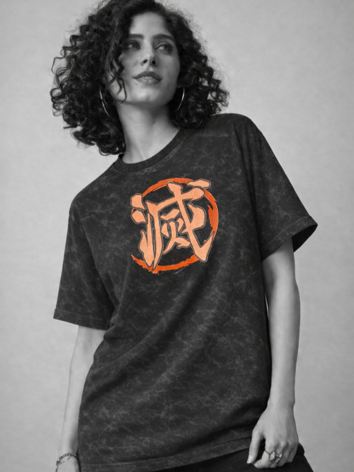 Anime Inspired Graphic T-Shirt – Unisex Cotton Oversized Tee