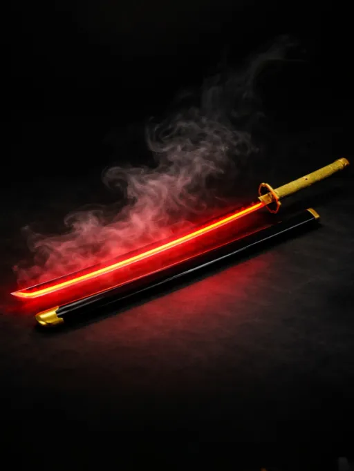 Yoriichi Smoke RGB Katana Demon Slayer
