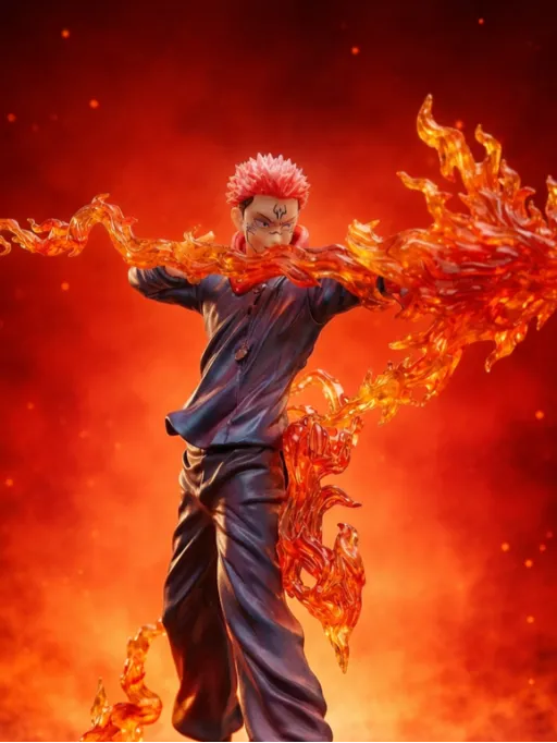 Ryomen Sukuna Flame Effect Figure – Jujutsu Kaisen Premium Anime Statue