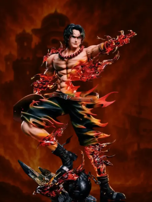Portgas D. Ace Flame Effect Figure – One Piece Premium Anime Statue