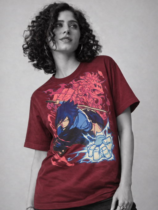 Anime Inspired Graphic T-Shirt – Unisex Cotton Oversized Tee