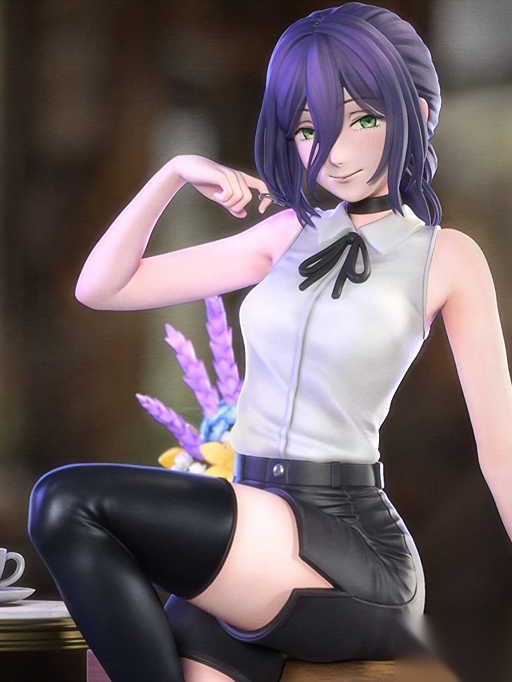 Reze Chainsaw Man 3D Printed Resin Statue by BAKA Studios – Premium Collector Edition