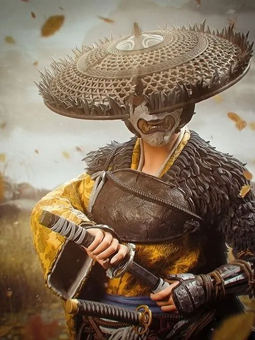 Atsu Ghost of Yōtei 3D Printed Resin Statue by BAKA Studios – Samurai Collector Edition