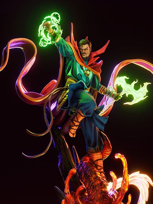 Doctor Strange Statue – Marvel Comics 3D Printed Resin Collectible by BAKA Studios