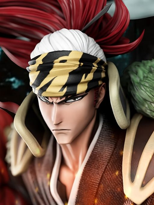 Renji Abarai (True Bankai) Bleach 3D Printed Resin Statue by BAKA Studios – Collector Edition