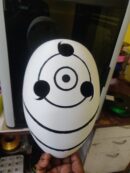 White Rinnegan Sharingan Mask - 3D Printed White Rinnegan/Sharingan Mask (Tobi/Obito Inspired)