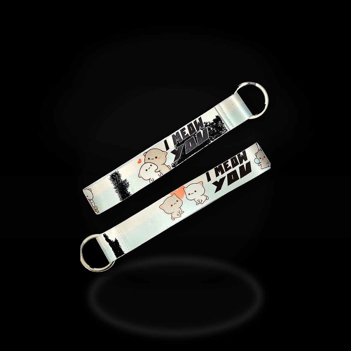 I Meow You Keychain Bagtag