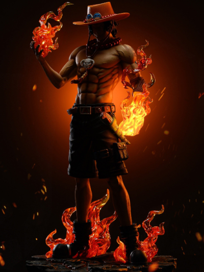 Portgas D. Ace LED Statue 70cm