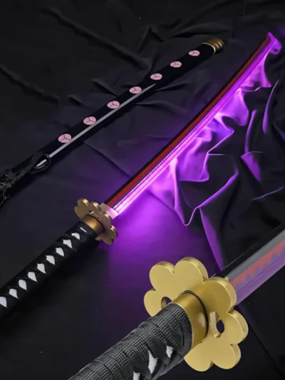 Roronoa Zoro Shusui LED Wooden Katana