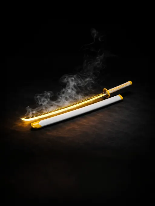 Zenitsu Smoke RGB Katana Demon Slayer