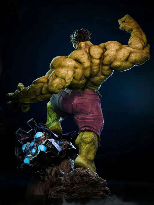 Hulk 1/6 Scale Resin Statue(50 cm) – by Baka Studio - Image 3