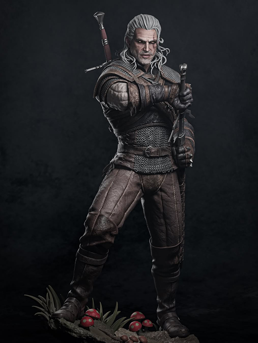 Geralt of Rivia The Witcher 1/6 Scale Resin Statue by BAKA Studios – Premium Collector Edition - Image 2