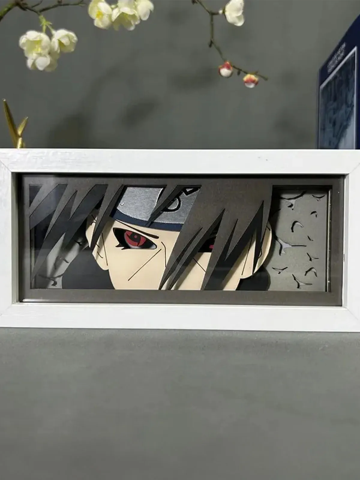 Itachi Uchiha 3D Shadow Lightbox – The Ultimate Anime Night Light - Image 2