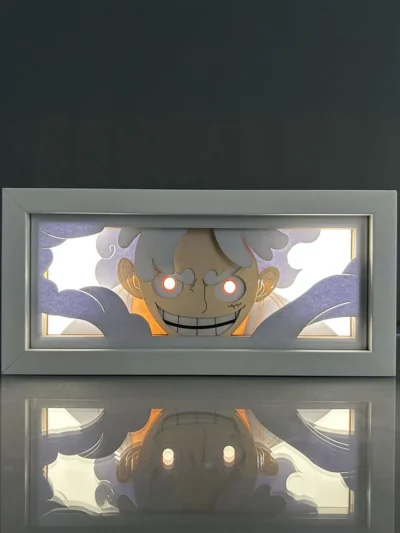 Joy Boy - One Piece Luffy Gear 5 LED Shadow Box Art