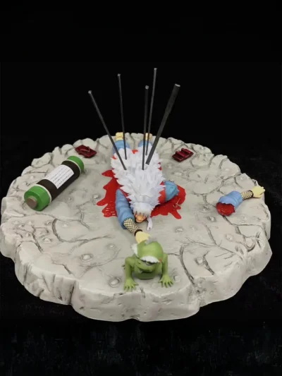 Jiraya’s Last Stand Collectible Diorama – Naruto Shippuden Death Scene Figure
