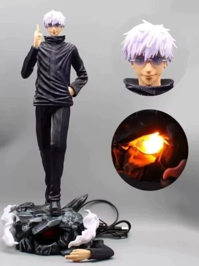 Gojo Satoru "Limitless" Interchangeable Head LED Statue