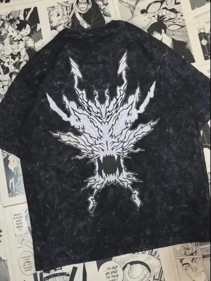 Zenitsu Acid Wash Oversized T-Shirt - Image 2