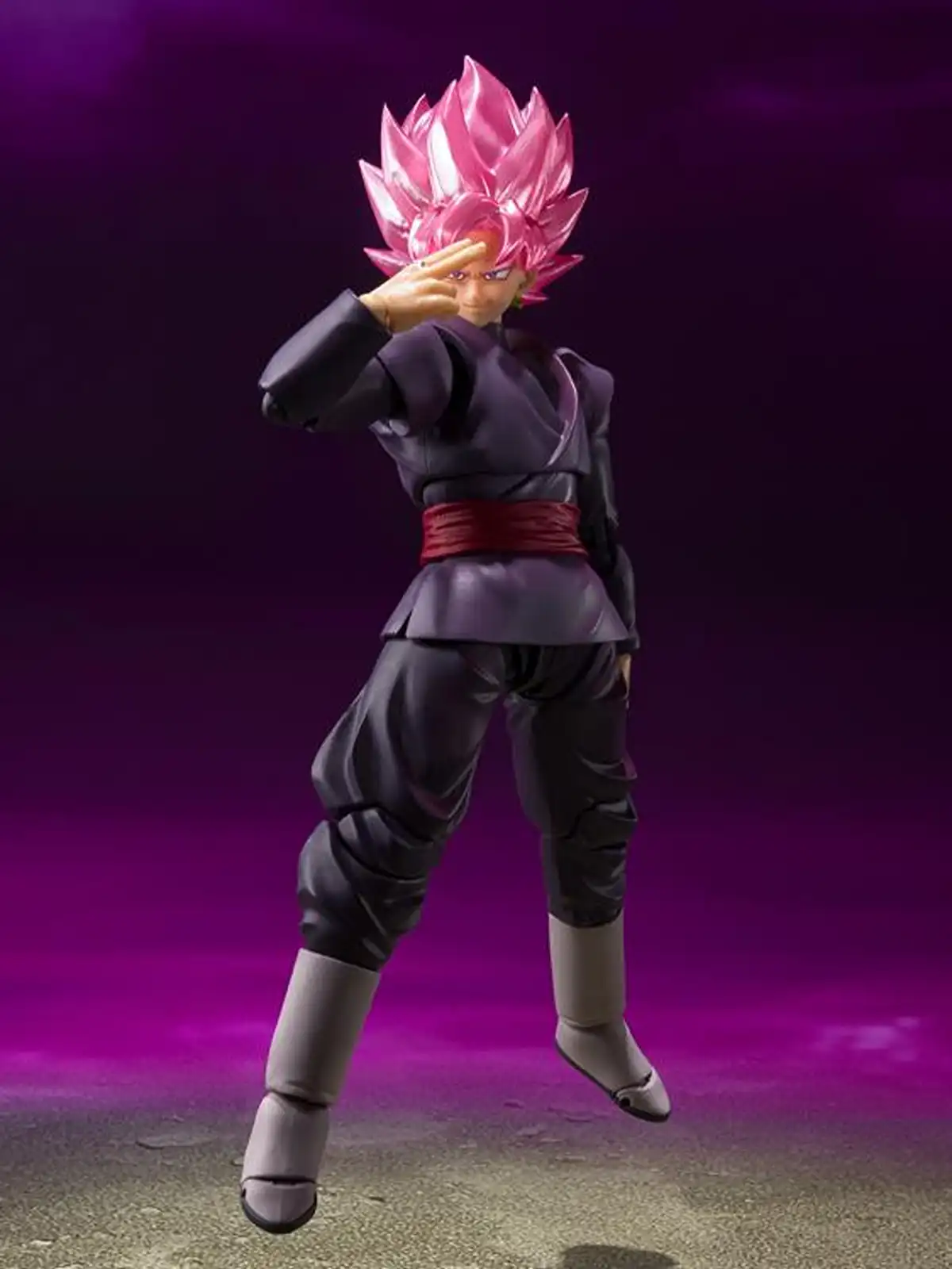 Dragon Ball Super Goku Black Super Saiyan Rosé Action Figure – Articulated Collectible with Interchangeable Faces & Hands - Image 3