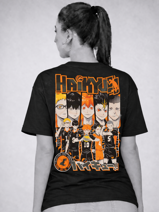 Anime Inspired Graphic T-Shirt – Unisex Cotton Oversized Tee - Image 2