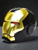 Iron Man Mark 5 Black and gold Helmet with Touch & Voice Control | Wearable Smart Helmet