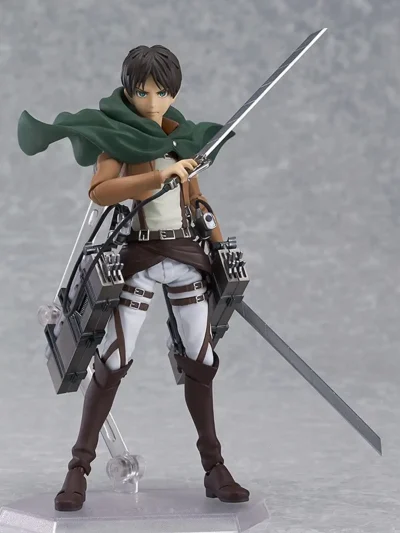 Attack on Titan Eren Yeager Figma Action Figure – Articulated Collectible with 3D Maneuver Gear & Blades