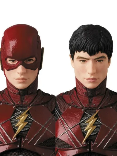 Justice League The Flash Action Figure – 16 cm MAF 058 Articulated Collectible with Interchangeable Hands & Head