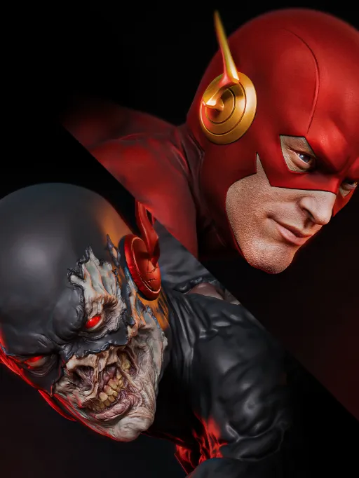 The Flash vs Reverse-Flash – 1/6 Scale Resin | Baka Studio - Image 2