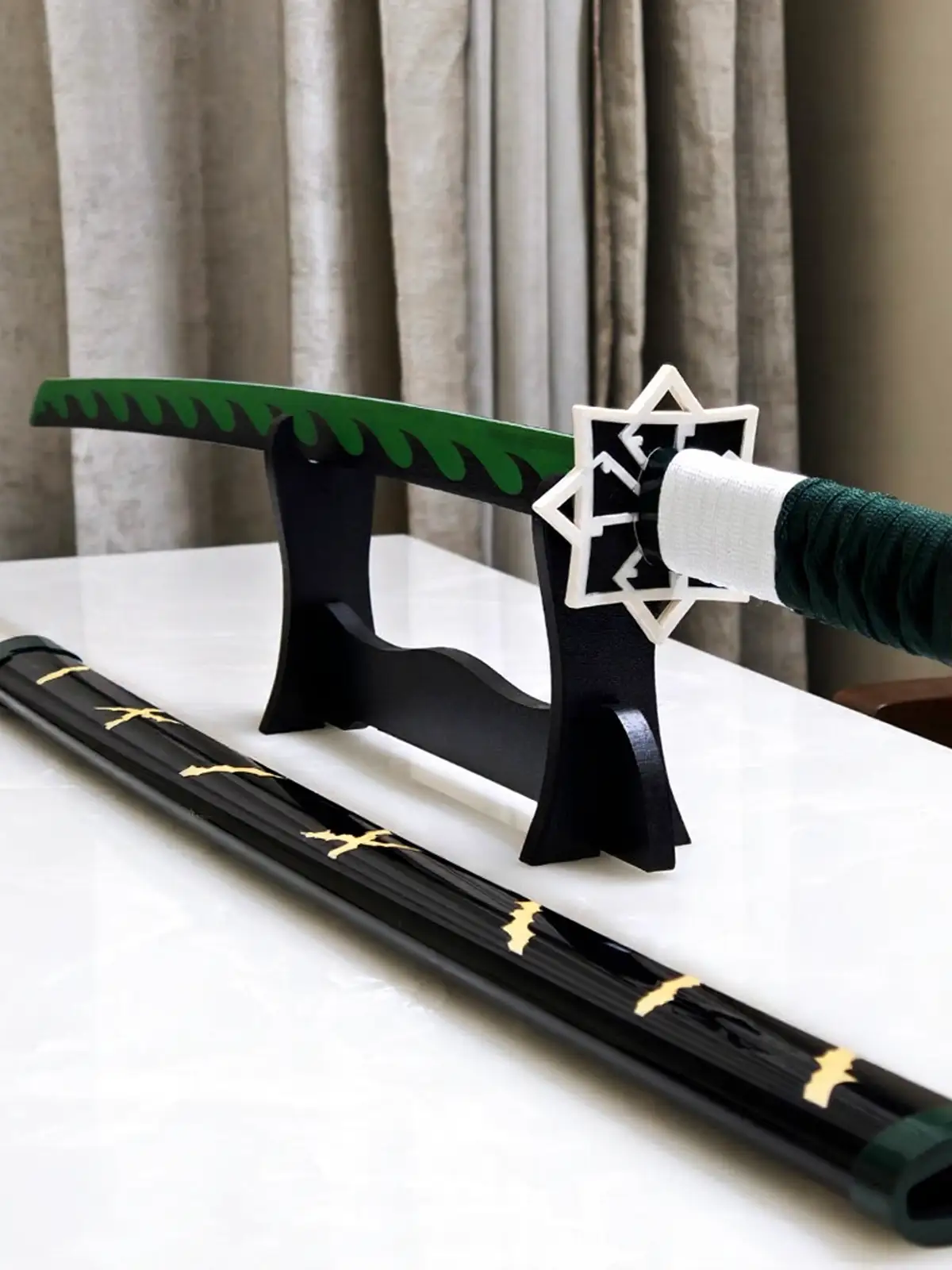 Sanemi Shinazugawa Wooden Plain Katana