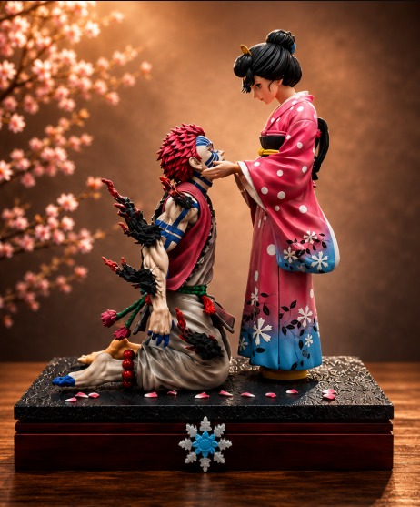 Akaza & Koyuki Eternal Promise Figure – Demon Slayer Anime Resin Collectible Statue