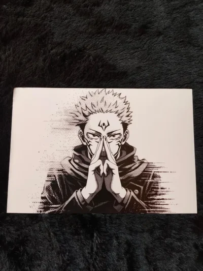 Sukuna Curse Markings - Jujutsu Kaisen Manga Style Poster
