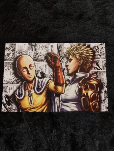 Saitama & Genos - One Punch Man Anime Poster