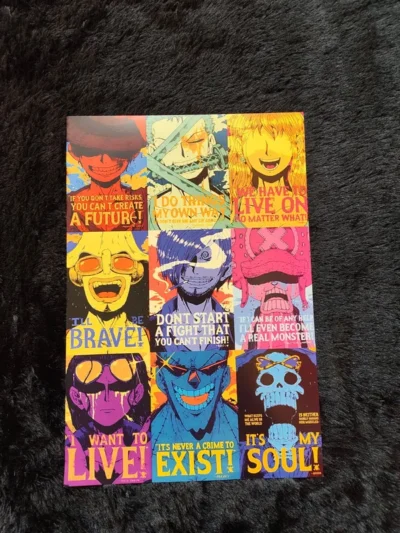 Straw Hat Pirates - One Piece Quotes Grid Poster