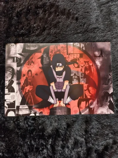 Sasuke Uchiha - Naruto Manga Collage Poster
