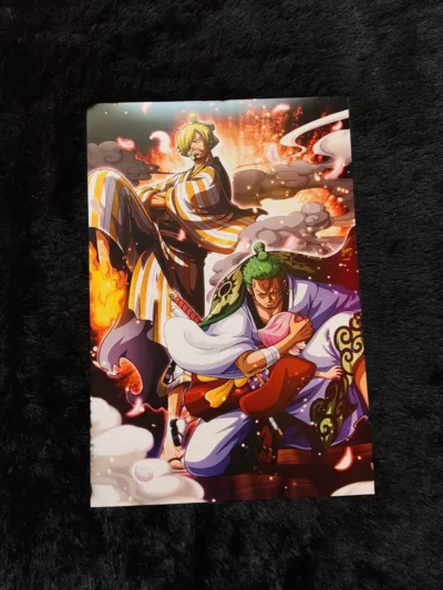 Sanji & Zoro Wano Arc - One Piece Anime Poster