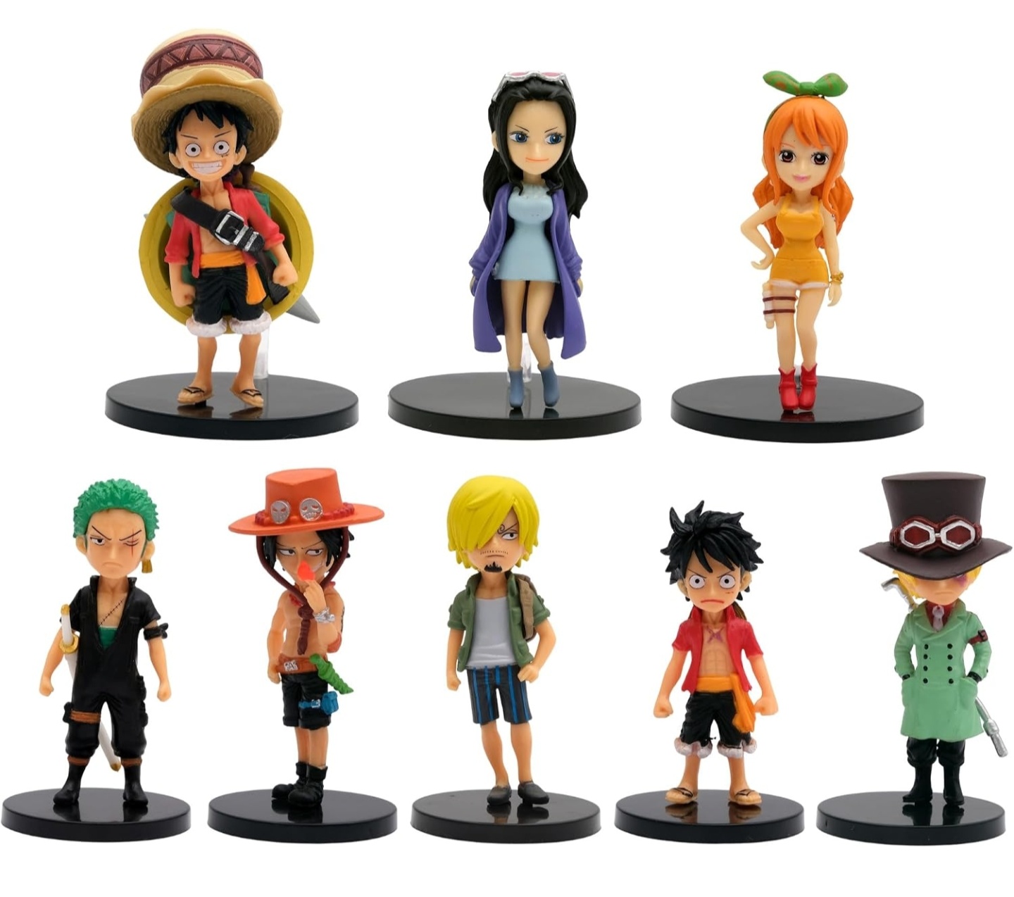 ONE Piece Set of 8 Action Figures 7-8 cm PVC - Image 2