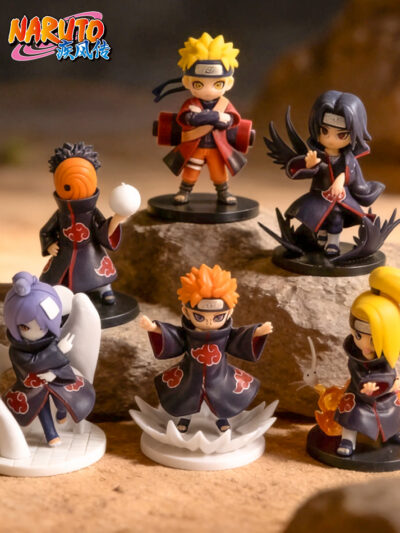 Akatsuki Chibi Figure Set - Naruto & Akatsuki 6pc Chibi Figure Set