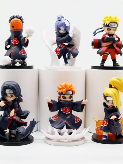 Naruto & Akatsuki 6pc Chibi Figure Set