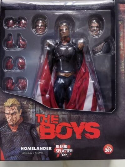 Homelander Figure - Homelander Blood Splatter 16cm Action Figure - The Boys