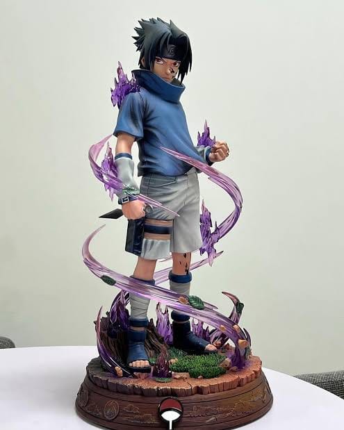 Sasuke Uchiha Statue - Naruto Chidori Effect Display Figure