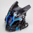Cyberpunk LED Helmet - Futuristic Light-Up Cosplay Headgear