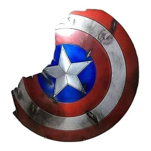 Captain America Broken Shield - Damaged Battle-Worn Replica