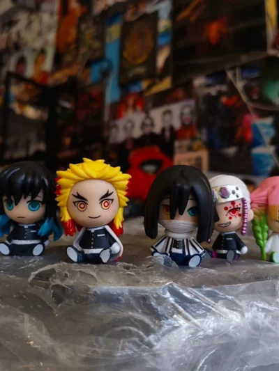demon slayer hashira chibi figure set product photo