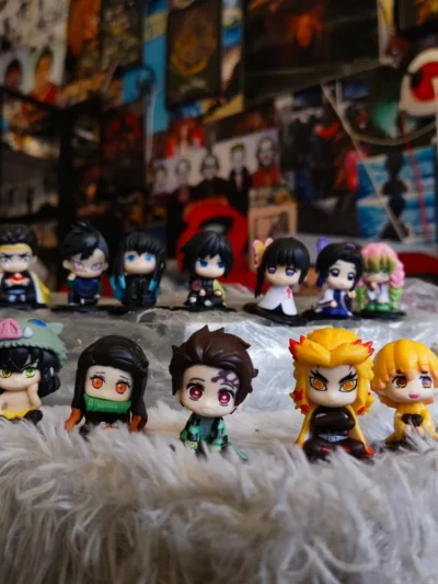demon slayer mega chibi figure set product photo